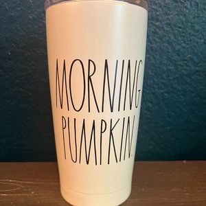 Rae Dunn "Morning Pumpkin" Travel Tumbler